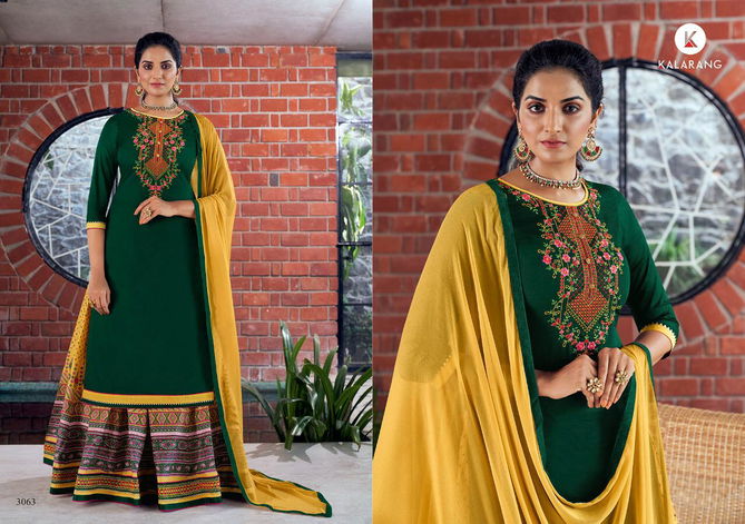 Kalarang Kashvi 2  Pure Jam Silk Cotton With Embroidery Work Festive Wear Latest fancy Designer Salwar Kameez